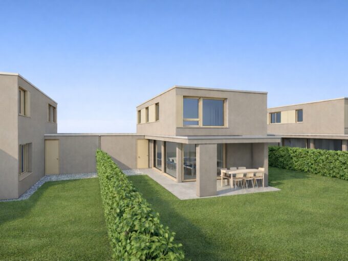 Ville moderne di nuova realizzazione di 5.5 locali a Caslano